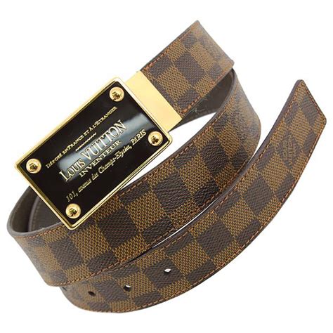 louis vuitton mens belt brown|louis vuitton men belt authentic.